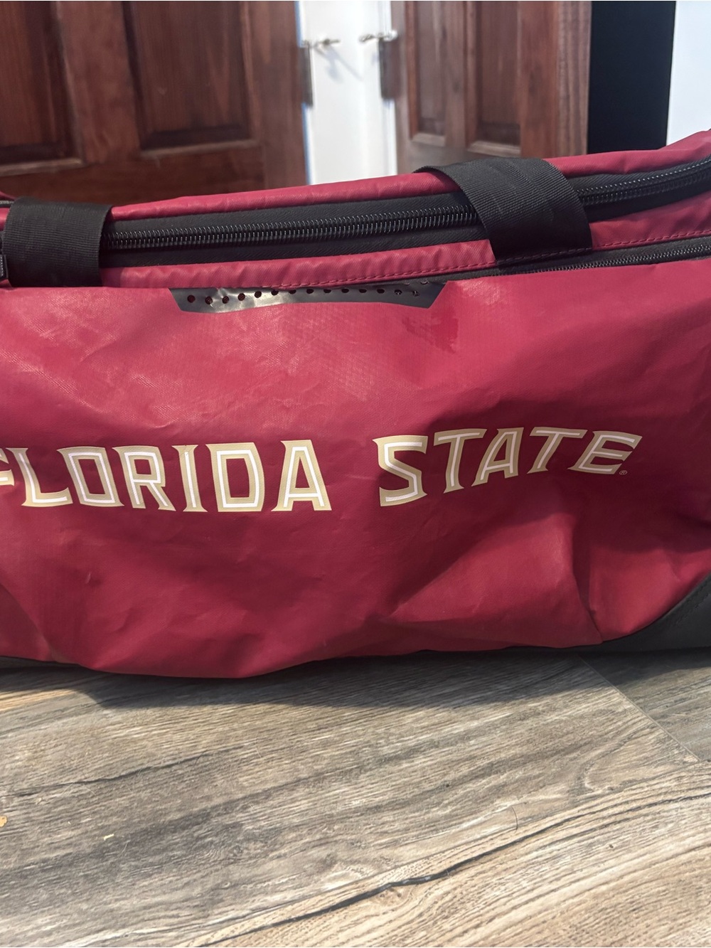 Nike Men's Duffel Bag Florida State Garnet with Black Accents
